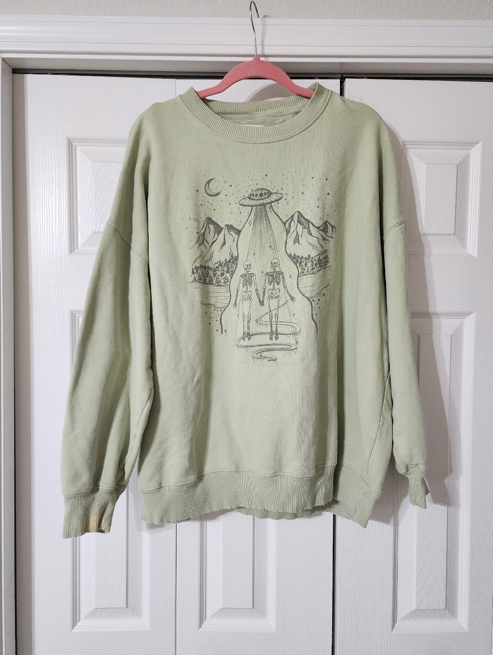 Aerie Graphic Print Crewneck Sweatshirt